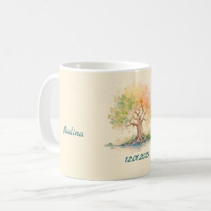 caneca de café futurística