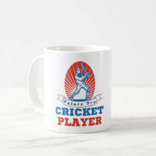 CANECA DE CAFÉ FUTURO JOGADOR DE CRICKET PRO- AMOR DE CRICKET 