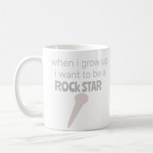 Caneca De Café Futuro Rock Star Coffee Mug
