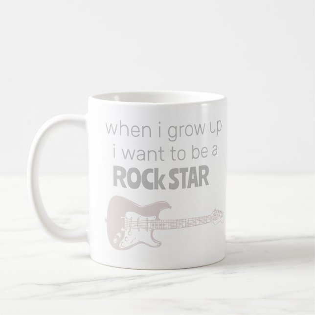 Caneca De Café Futuro Rock Star Coffee Mug (Esquerda)