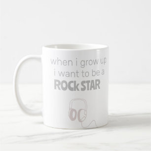 Caneca De Café Futuro Rock Star Coffee Mug