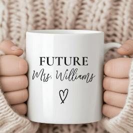 Caneca De Café Futuros Sra. e Sr. Mug, Presente de Noivado Person