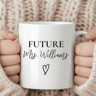 Caneca De Café Futuros Sra. e Sr. Mug, Presente de Noivado Person