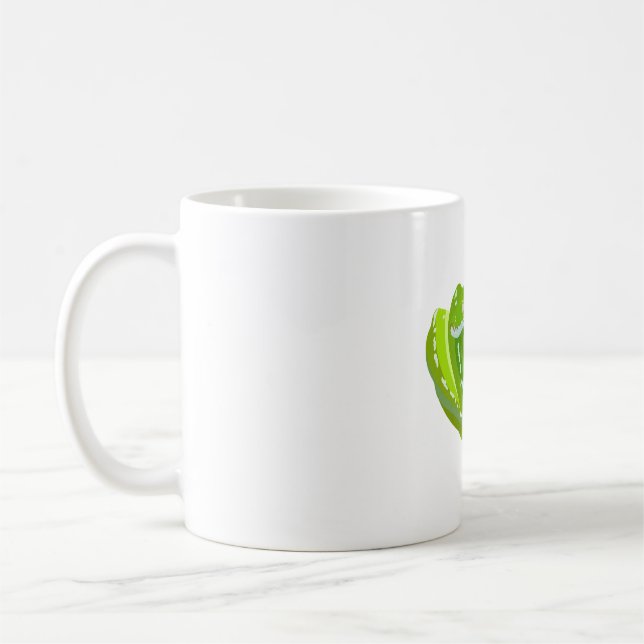 Caneca De Café G é para Píthon Árvore Verde (Esquerda)