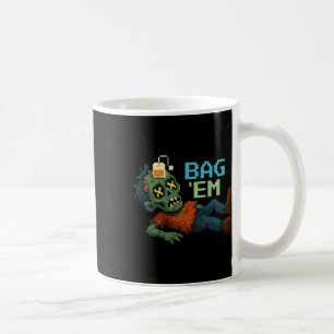 Caneca De Café G em Pixel Zumbi Chá G Halloween Npc Gamer Meme 
