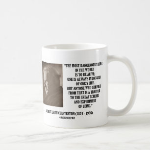Caneca De Café G.K. Chesterton Excelente Scheme Experiment Of Bei