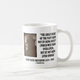 Caneca De Café G.K. Excelentes Chesterton Do Passado Não Vivo