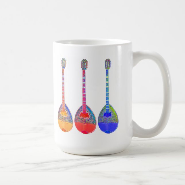 Caneca De Café GAD… ZOUKS!! Bouzoukis coloridos! (Direita)