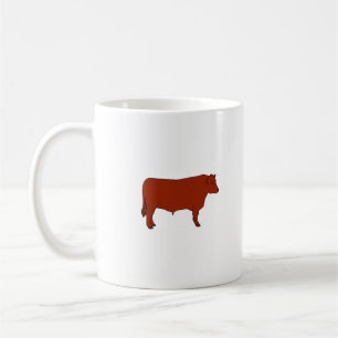 Caneca De Café Gados bovinos - Angus vermelho Bull