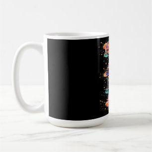 Caneca De Café GAEL – Tropical Sunset Letter Art Vibrant Island