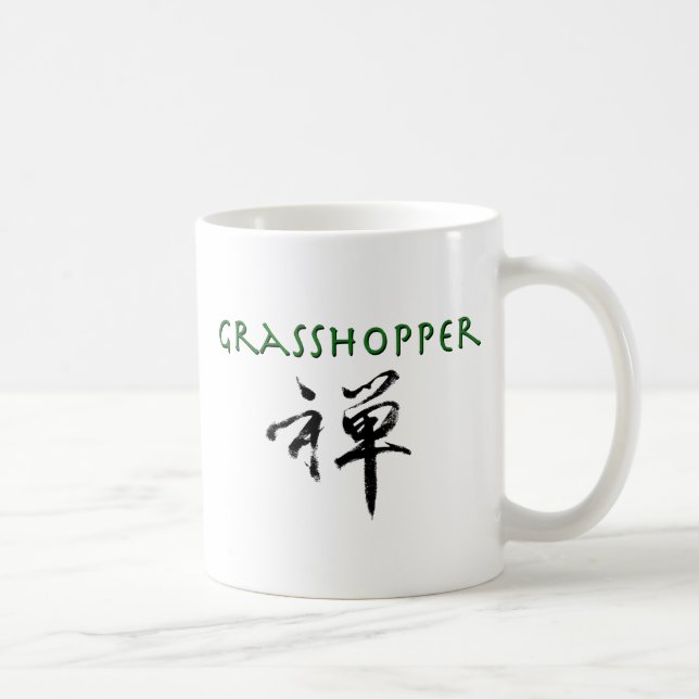 Caneca De Café Gafanhoto com símbolo "Zen" (Direita)