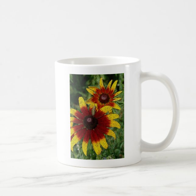 Caneca De Café Gafanhoto e Flores (Direita)