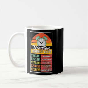 Caneca De Café Gag de Taxa Horária do garçonete