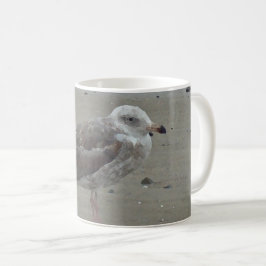 Caneca De Café Gaivota reaxada sobre a natureza das aves marinhas