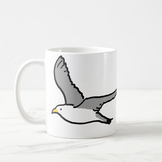 Caneca De Café Gaivotas voando (Esquerda)