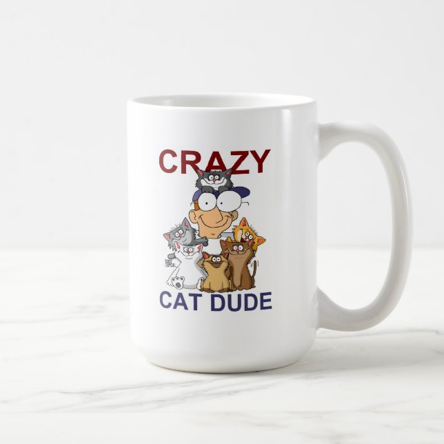 Caneca De Café Gajo louco do gato (Direita)