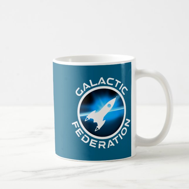 Caneca De Café Galactic Federation Logo  (Direita)