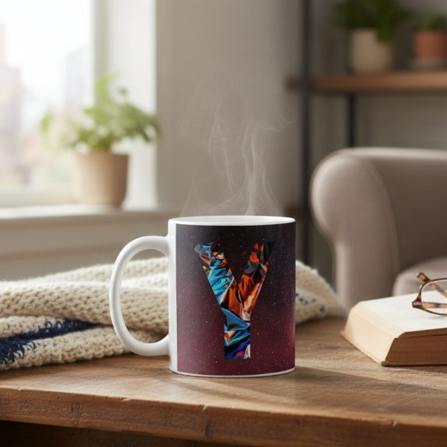 Caneca De Café Galáctico Prisma Inicial (Criador carregado)