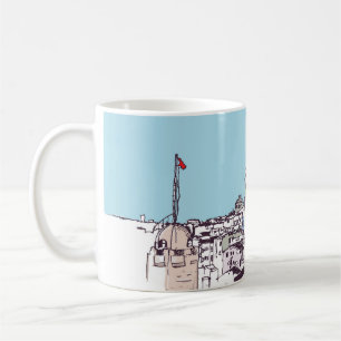 Caneca De Café Galata Tower e Galata distrito de Beyoglu Istanb