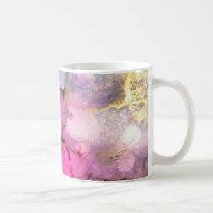 Caneca De Café Galáxia - arte abstrata da tinta