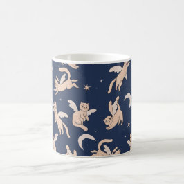 Caneca De Café Galáxia do Gato Voador