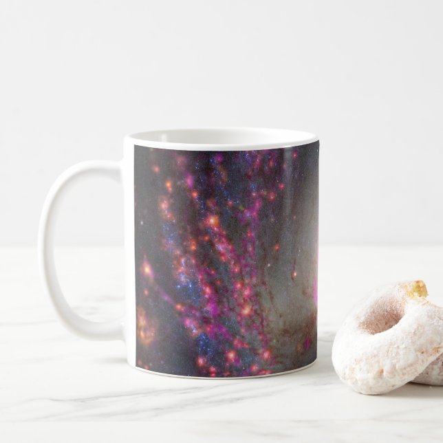 Caneca De Café Galáxia Espiral Ngc 3351. (Com Donut)