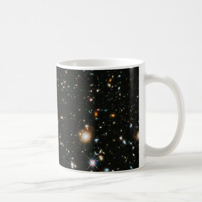 Caneca De Café Galáxias de campo ultraprofundo do Hubble da NASA (Direita)
