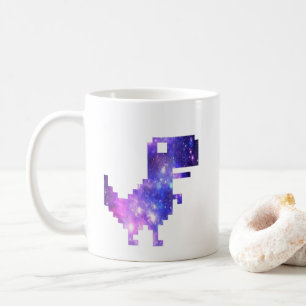 Caneca De Café Galaxy Chrome T-Rex