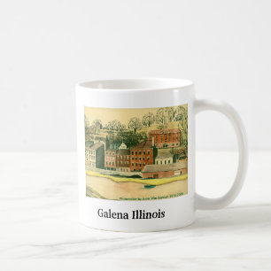 Caneca De Café Galeno Illinois, aguarela