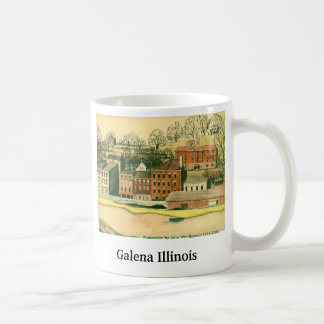 Caneca De Café Galeno Illinois, aguarela