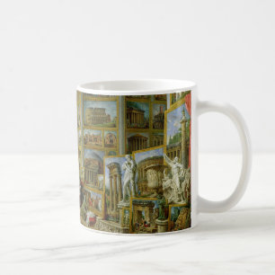 Caneca De Café Galeria das vistas de Roma antiga, 1758