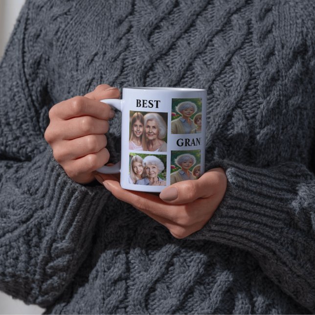 Caneca De Café Galeria Personalizada de Sete Imagens com Mug de T (Criador carregado)