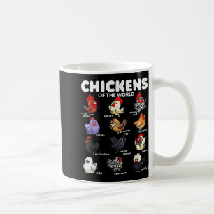 Caneca De Café Galináceos Do Mundo Desenho Animado Divertido De R