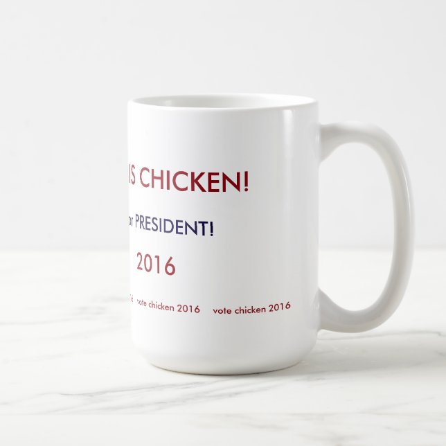 Caneca De Café galinha 2016 do voto! (Direita)