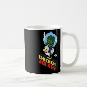 Caneca De Café Galinha Bonita Engraçada Jockey Pixel Graphic Ridi