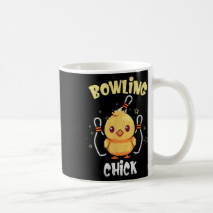 Caneca De Café Galinha de Boliche Galinha Engraçada Atleta de Bol