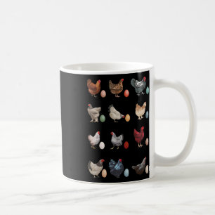 Caneca De Café Galinha Divertida Com Ovos Páscoa Dia Galinha Tren