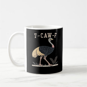 Caneca De Café Galinha Engraçada F-Caw-F Avestruz F-Caw-F Galo Av