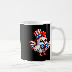 Caneca De Café Galinha Feliz Dia 4 De Julho Homens Do Dia Da Inde