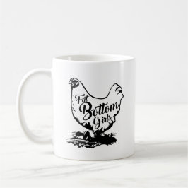 Caneca De Café Galinha Gordura Abaixo De Ovos De Café