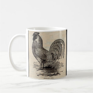Caneca De Café Galinha impressão dominique do século XIX