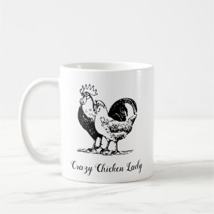 Caneca De Café Galinha Louca Lady Mug