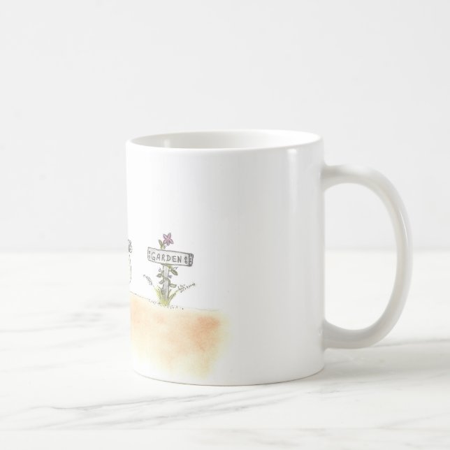 CANECA DE CAFÉ GALINHA NO JARDIM (Direita)