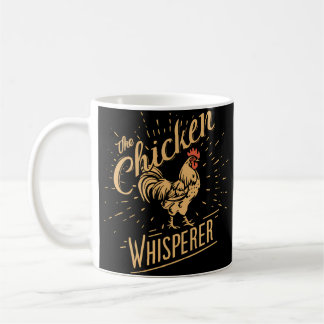 Caneca De Café Galinha Sussura Engraçada Galinha Engraçada