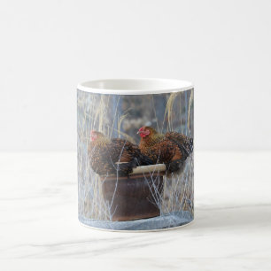 Caneca De Café Galinhas Adoram Potes De Flor