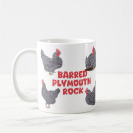 Caneca De Café Galinhas Barred Plymouth Rock