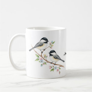 Caneca De Café Galinhas bonitas no Nome Personalizado da Ramifica