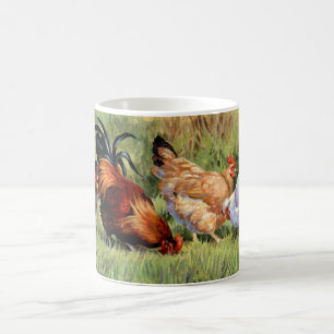 Caneca De Café Galinhas em seguido