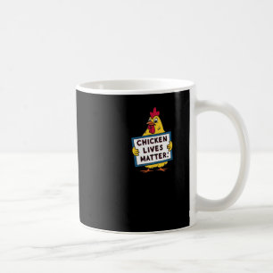 Caneca De Café Galinhas Vidas - Vegetarianas - Amantes de os anim