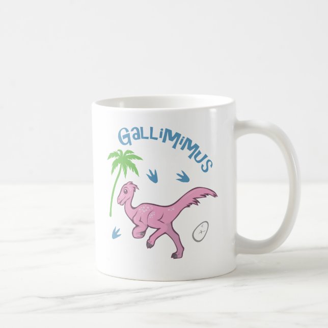 Caneca De Café Gallimimus (Direita)